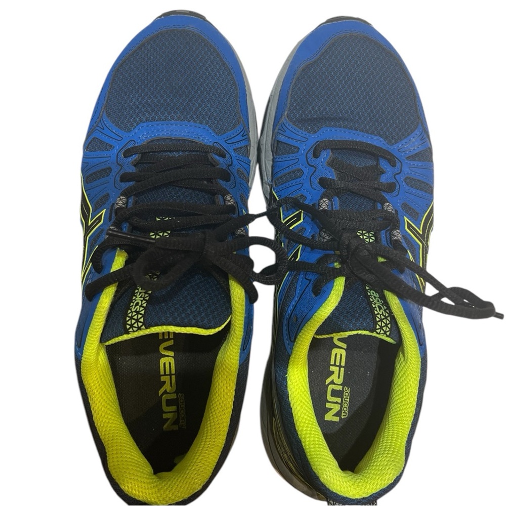 ASICS KIDS GEL-VENTURE  BLUE & YELLOW RUNNING SHOES SZ 6.5 - Picture 7 of 10